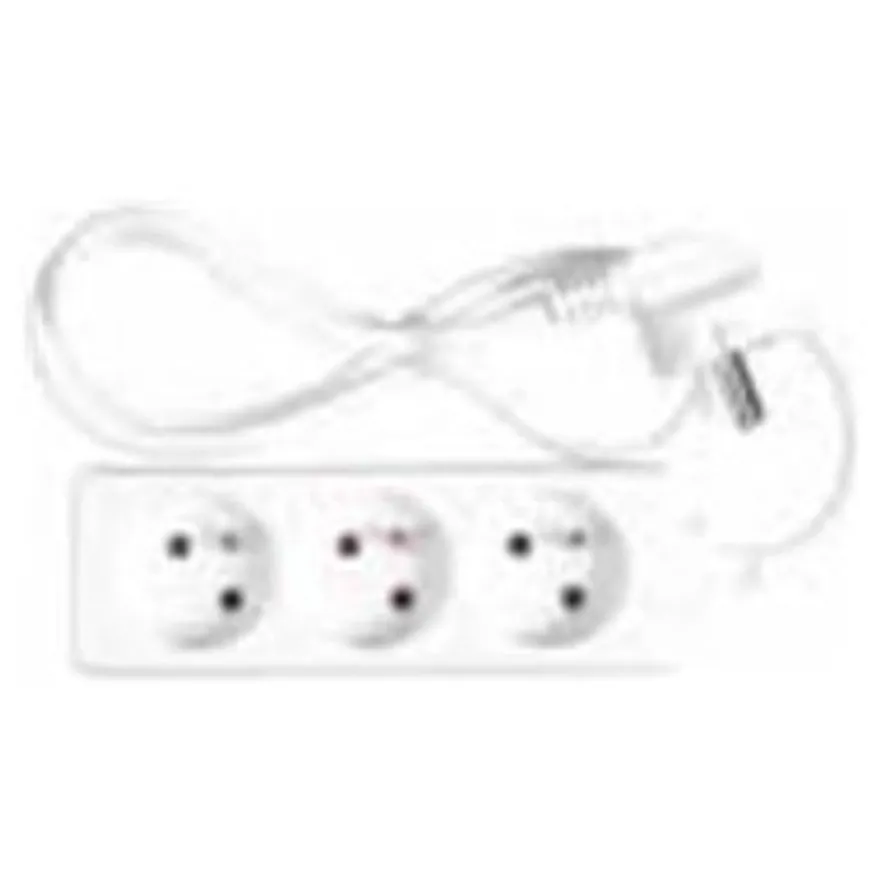 Wonday - Multiprise - 3 Prises sans interrupteur - 4m - Blanc