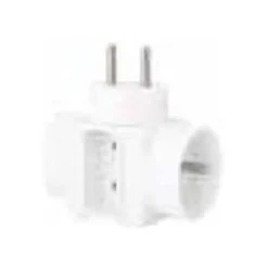 Wonday - Multiprise - Triplite - 2 prises 10/16A + 1 prise 6A - Blanc