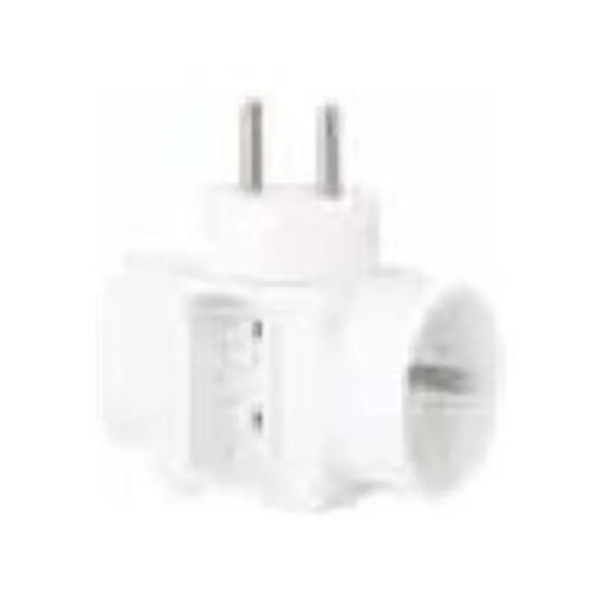 Wonday - Multiprise - Triplite - 2 prises 10/16A + 1 prise 6A - Blanc
