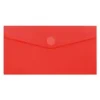 Wonday - Pochette polypro à scratch - 17,9 x 24,9 cm - Rouge semi-transparent