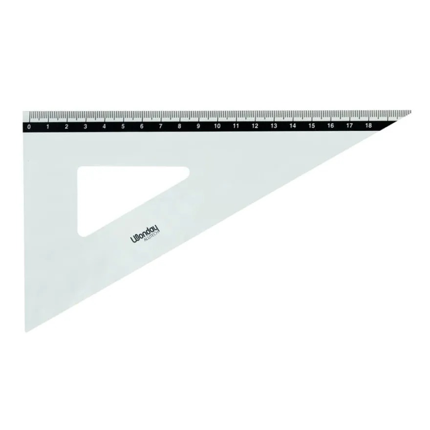 Wonday - Équerre aluminium 25 cm - 30°/60°