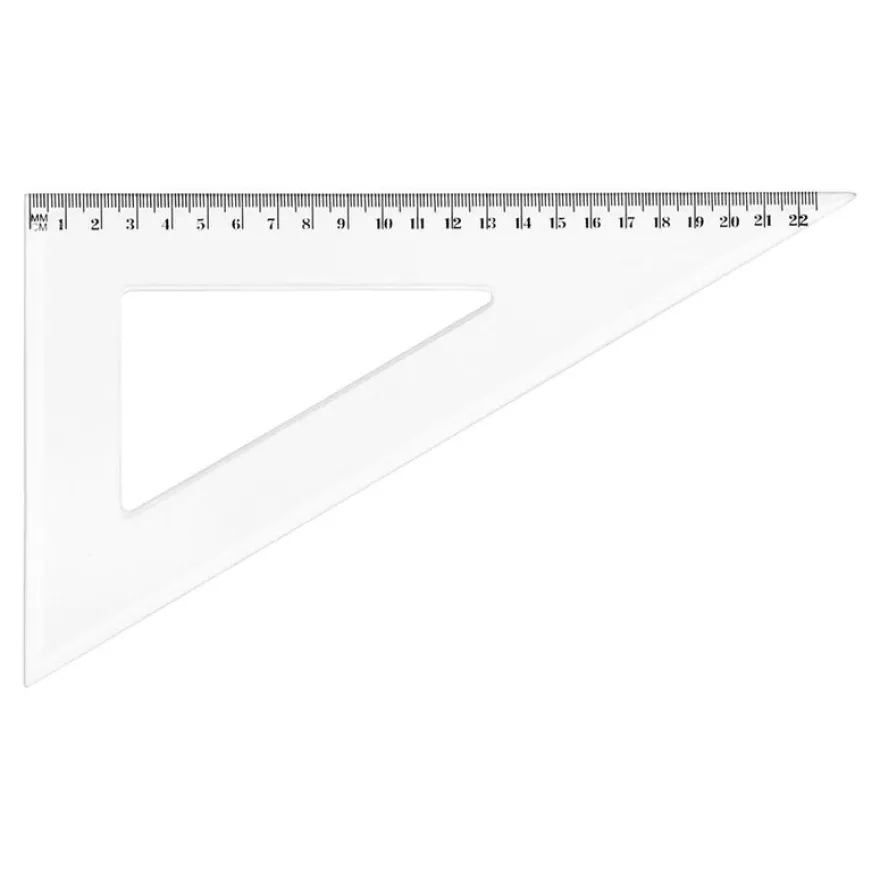 Wonday - Équerre plastique 21 cm - 30°/60°