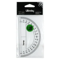 Wonday - Rapporteur plastique 12 cm - 180°