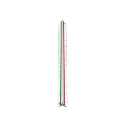 Wonday - Règle à échelles de réduction pour enseignement professionnel 30 cm - 1:20, 1:25, 1:33, 1:1/3, 1:50, 1:75, 1:100