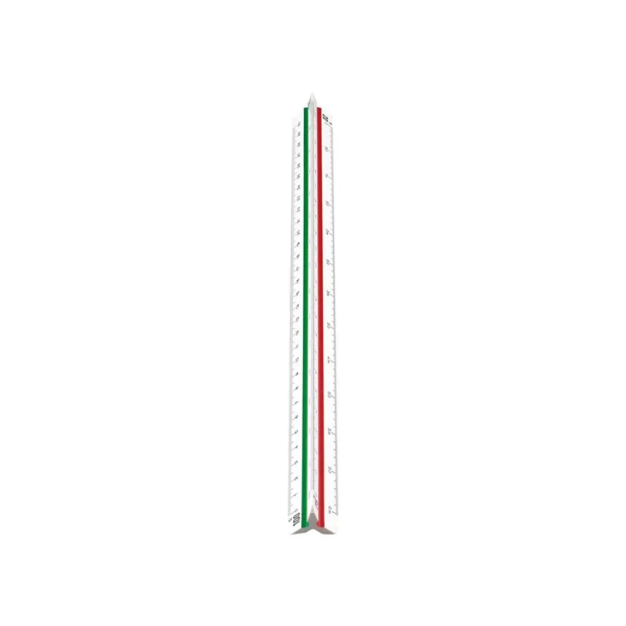 Wonday - Règle à échelles de réduction pour enseignement professionnel 30 cm - 1:20, 1:25, 1:33, 1:1/3, 1:50, 1:75, 1:100