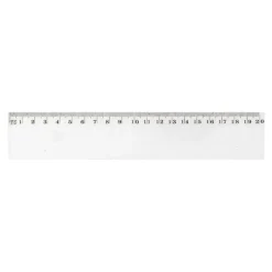 Wonday - Règle plastique 20 cm - transparente