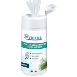 Wyritol - Lingettes désinfectantes toutes surfaces - 120 feuilles
