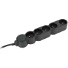 zenitech - Multiprise 5 prises avec interrupteur - noir - 1,5m