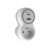 Zenitech - Multiprise 1 Prise + 2 Chargeurs USB A+C - 16A +2.1A - Blanc