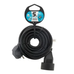 zenitech - Rallonge éléctrique - 5 m - noir