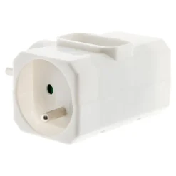 Zenitech - Triplite - 2x 16A + 1x 6A - Latérale - Blanc