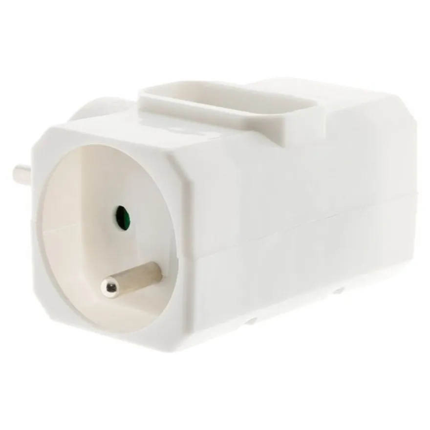 Zenitech - Triplite - 2x 16A + 1x 6A - Latérale - Blanc