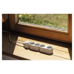 zenitech Home Green - Bloc multiprise - 4 prises eco - 1,5 - blanc